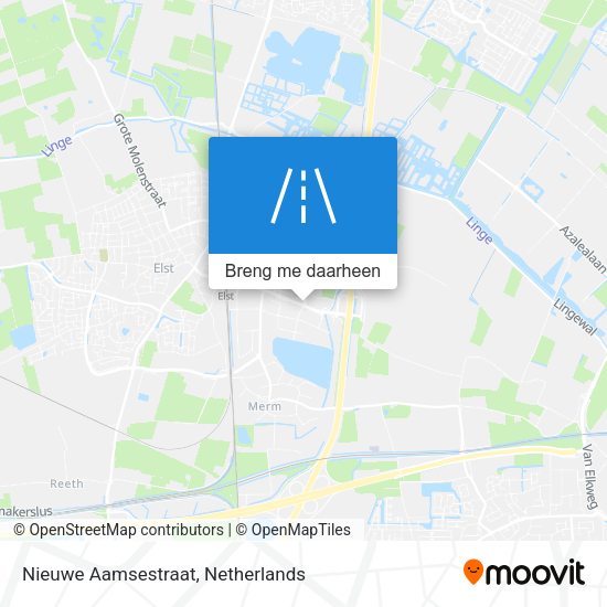 Nieuwe Aamsestraat kaart