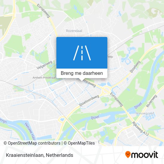 Kraaiensteinlaan kaart