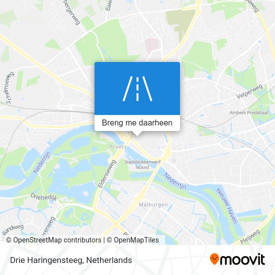 Drie Haringensteeg kaart