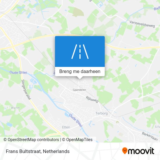 Frans Bultstraat kaart