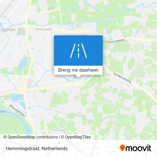 Hemmingstraat kaart