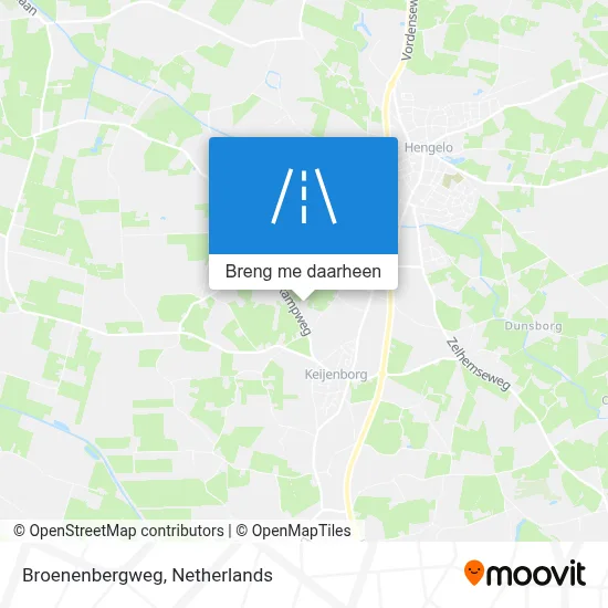 Broenenbergweg kaart