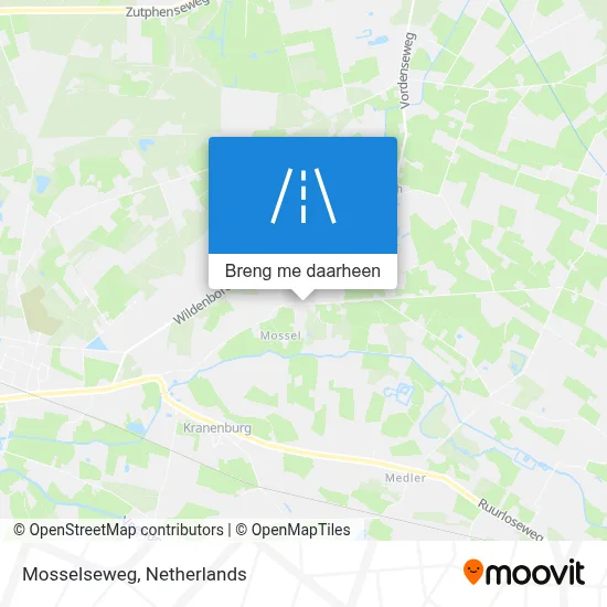 Mosselseweg kaart