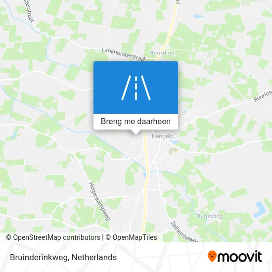 Bruinderinkweg kaart