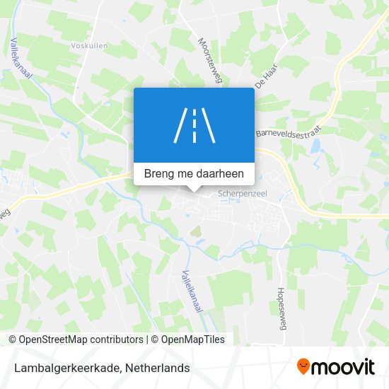 Lambalgerkeerkade kaart
