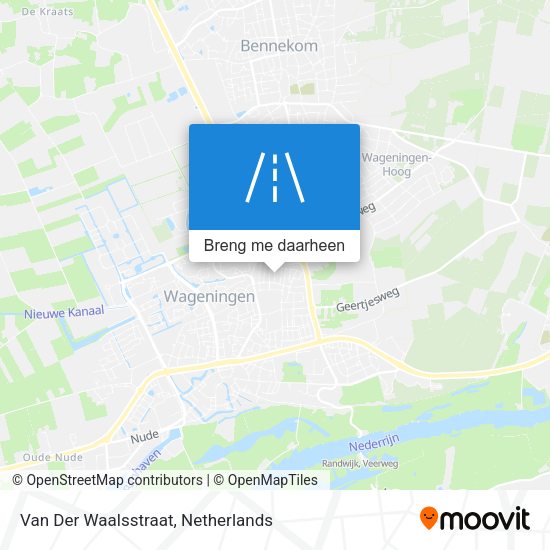 Van Der Waalsstraat kaart