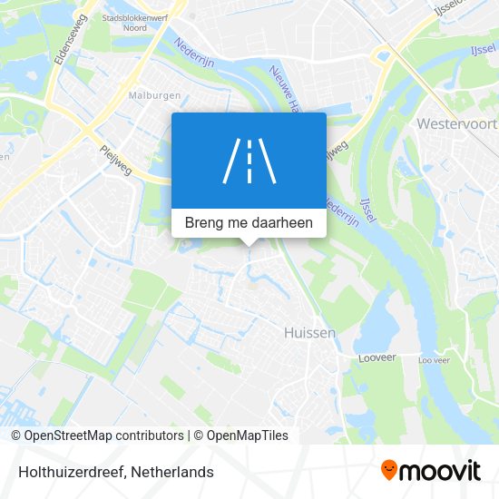 Holthuizerdreef kaart