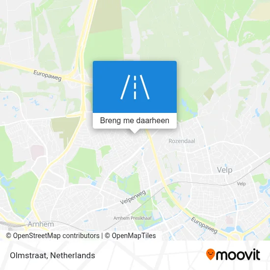 Olmstraat kaart
