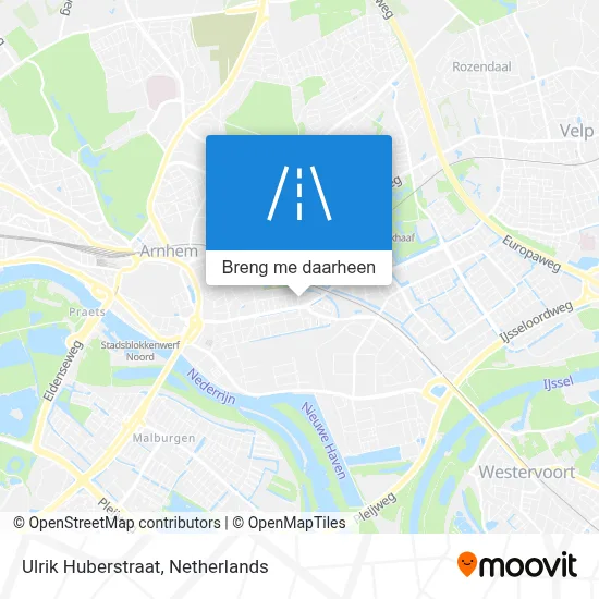 Ulrik Huberstraat kaart