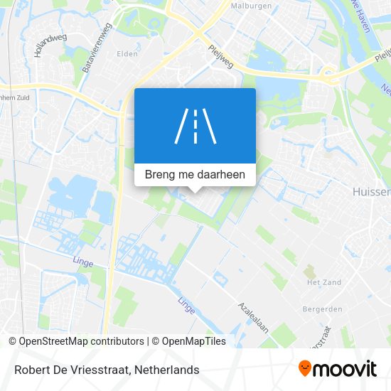 Robert De Vriesstraat kaart
