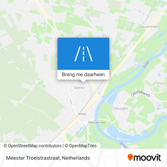 Meester Troelstrastraat kaart
