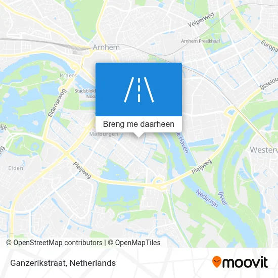 Ganzerikstraat kaart
