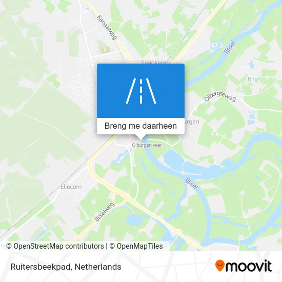 Ruitersbeekpad kaart