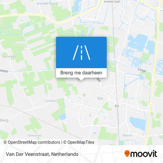 Van Der Veenstraat kaart