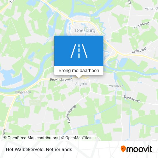 Het Walbekerveld kaart
