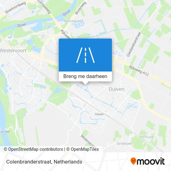 Colenbranderstraat kaart