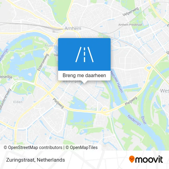 Zuringstraat kaart