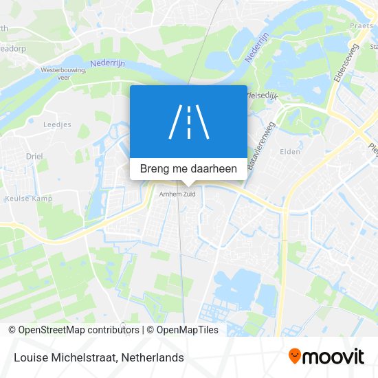 Louise Michelstraat kaart