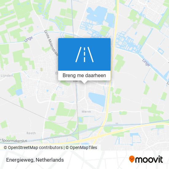 Energieweg kaart