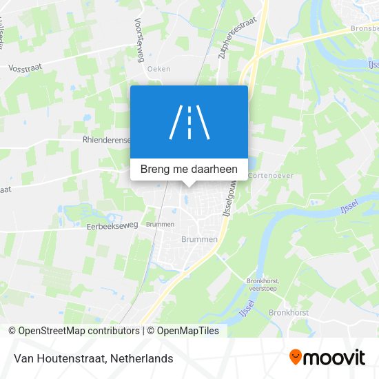 Van Houtenstraat kaart