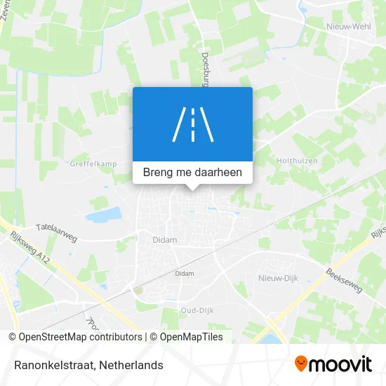 Ranonkelstraat kaart