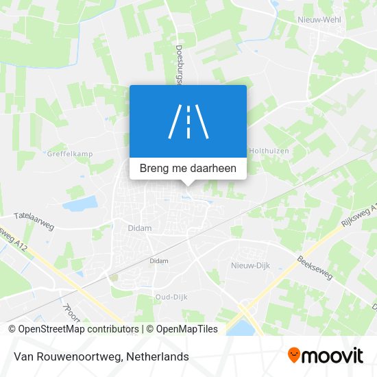 Van Rouwenoortweg kaart