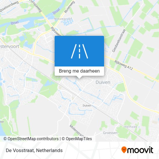 De Vosstraat kaart