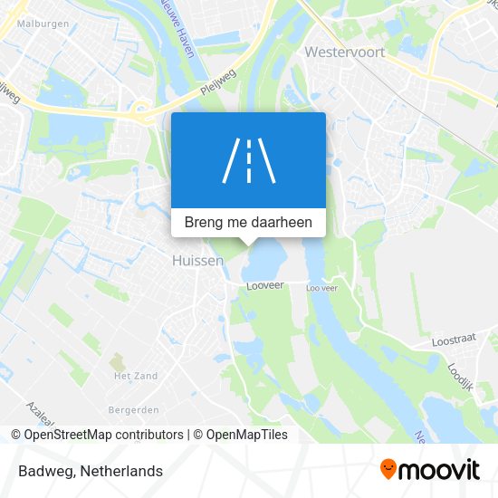 Badweg kaart