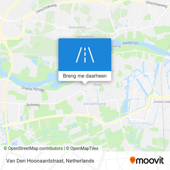 Van Den Hoonaardstraat kaart