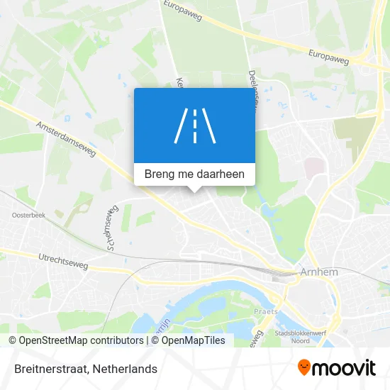 Breitnerstraat kaart
