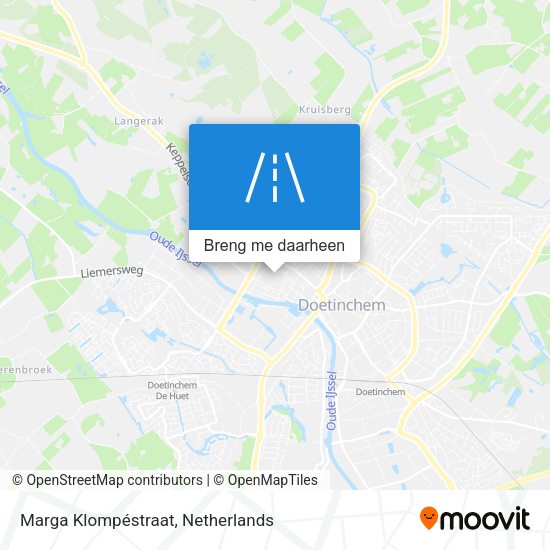 Marga Klompéstraat kaart