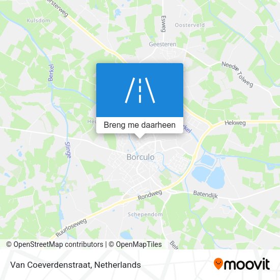 Van Coeverdenstraat kaart