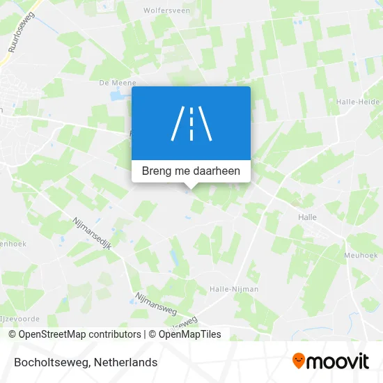 Bocholtseweg kaart