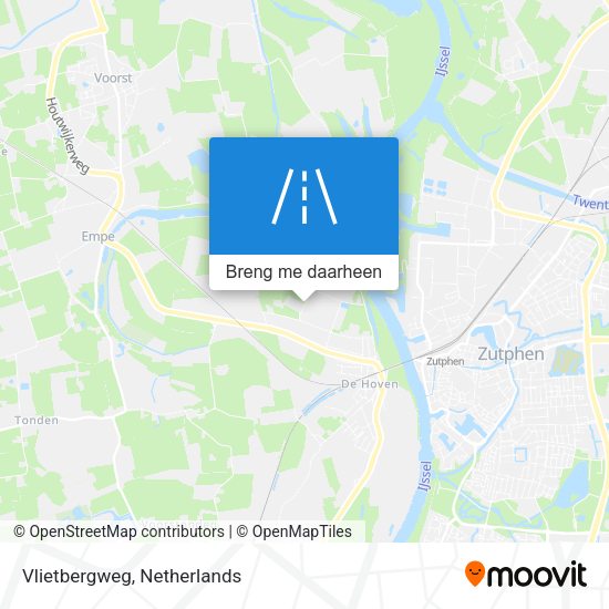 Vlietbergweg kaart