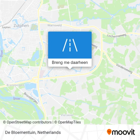 De Bloementuin kaart