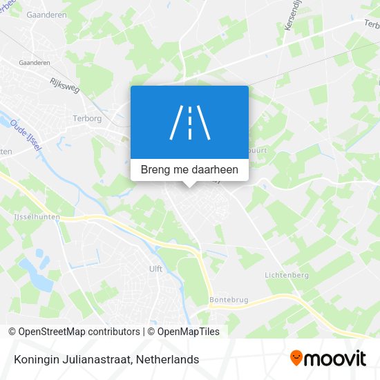 Koningin Julianastraat kaart