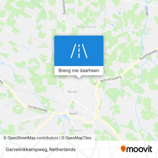 Garvelinkkampweg kaart