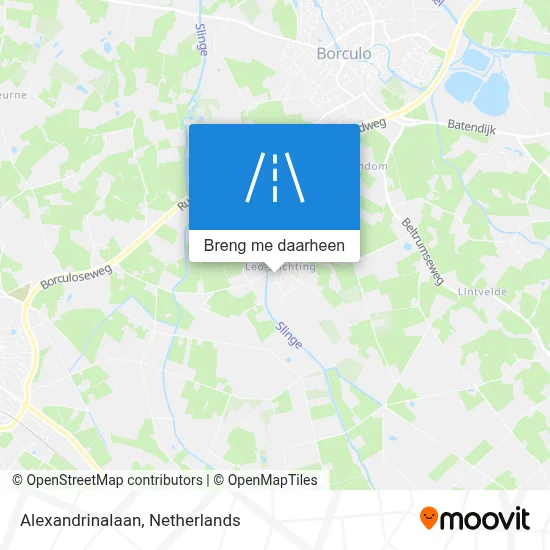 Alexandrinalaan kaart