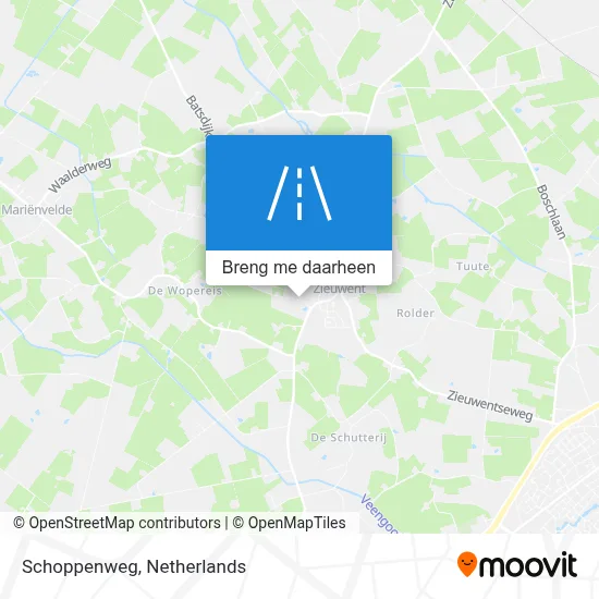 Schoppenweg kaart