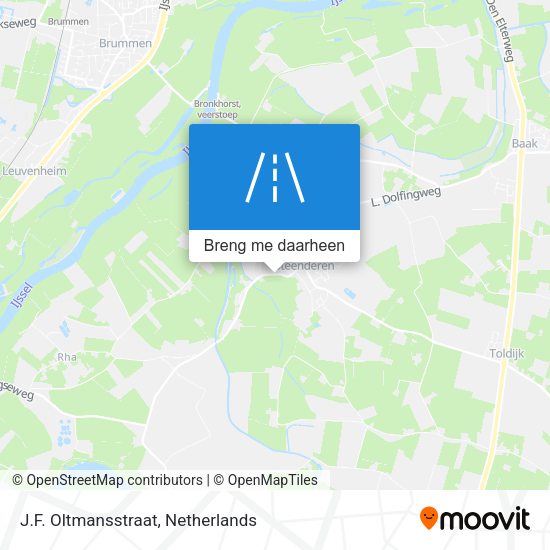 J.F. Oltmansstraat kaart