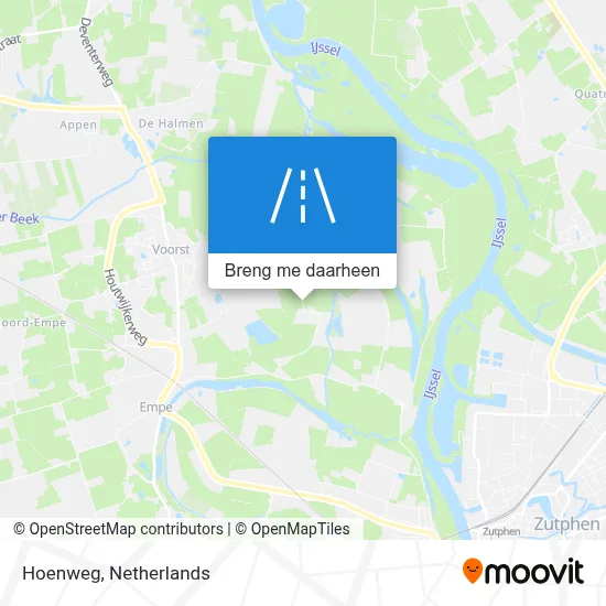Hoenweg kaart
