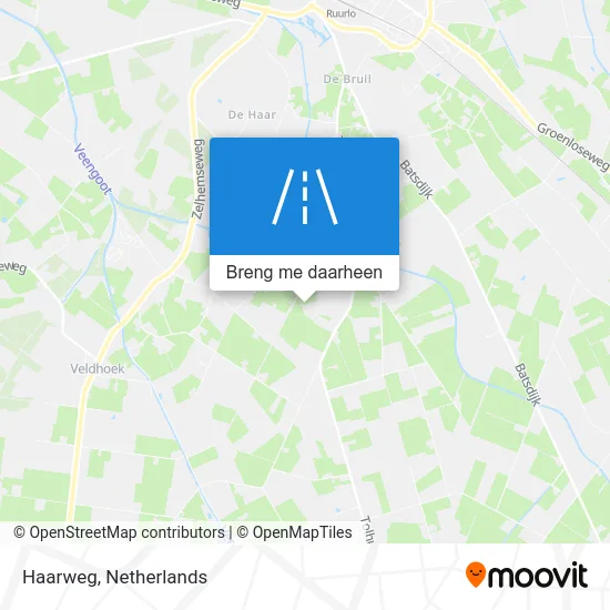 Haarweg kaart