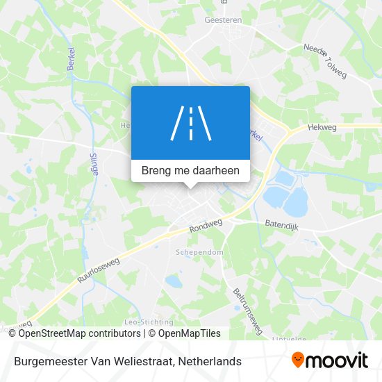 Burgemeester Van Weliestraat kaart