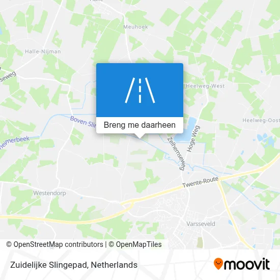Zuidelijke Slingepad kaart