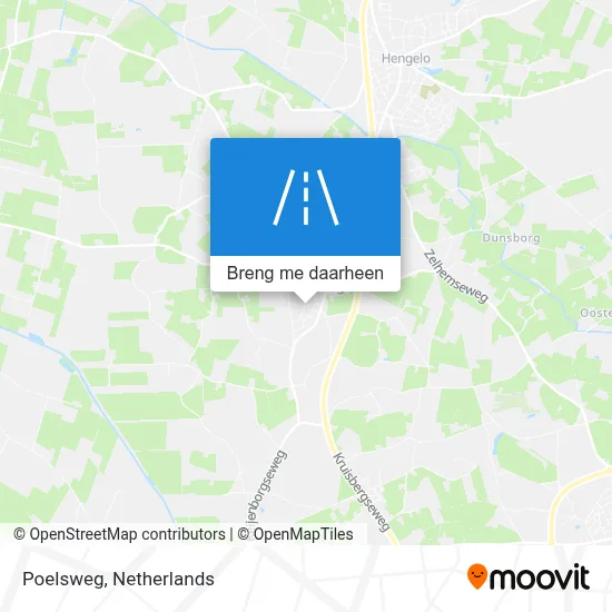 Poelsweg kaart