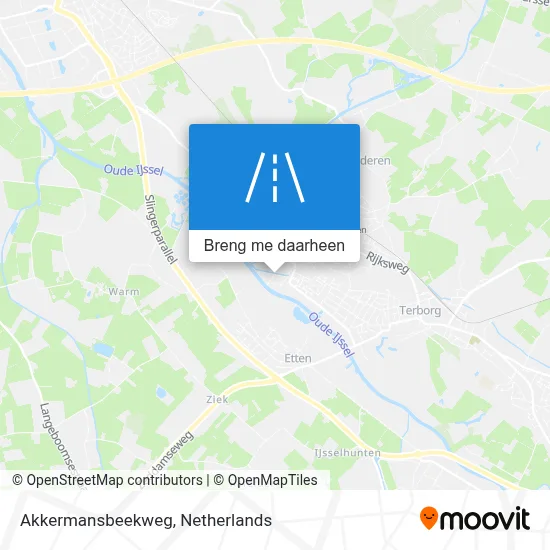 Akkermansbeekweg kaart