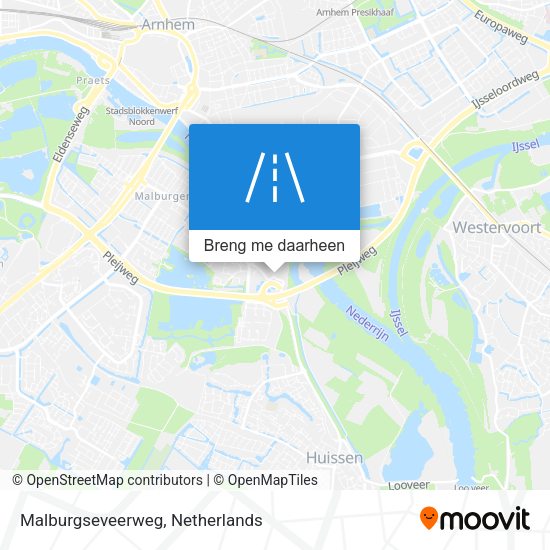 Malburgseveerweg kaart