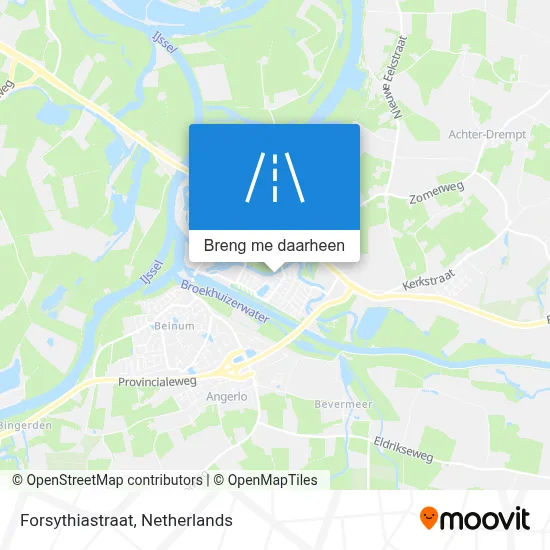 Forsythiastraat kaart