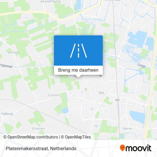 Platenmakersstraat kaart
