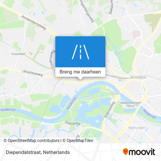 Diependalstraat kaart